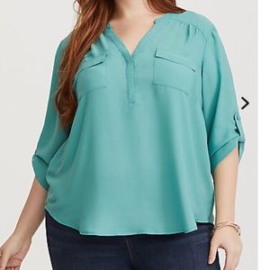 Turquoise Blouse